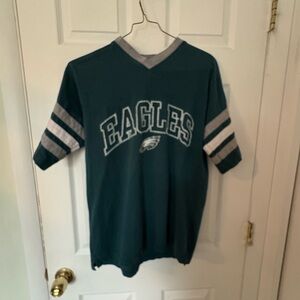 Women's Teal Eagles V-Neck Tee
